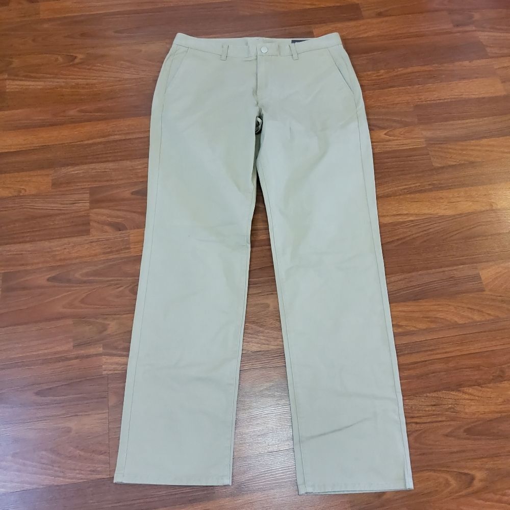 Bonobos Men’s Straight Fit Chino Khaki Pants Size 35 x 34 Tan Beige New